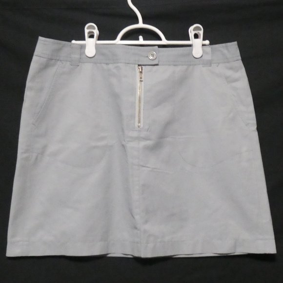 TEENFLO | size 10 | Solid Grey Skirt | Made In Canada - Picture 1 of 14